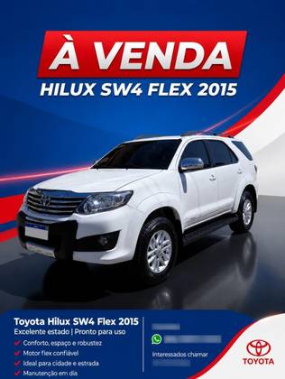 TOYOTA HILUX SW4 2.7 SR 4X2 16V FLEX 4P AUTOMÁTICO